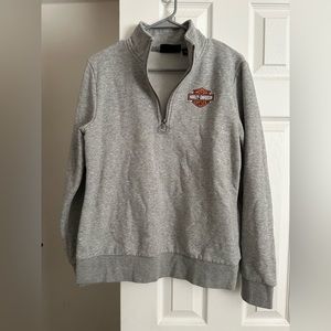 Harley Davidson 1/4 Zip Sweater Size Large